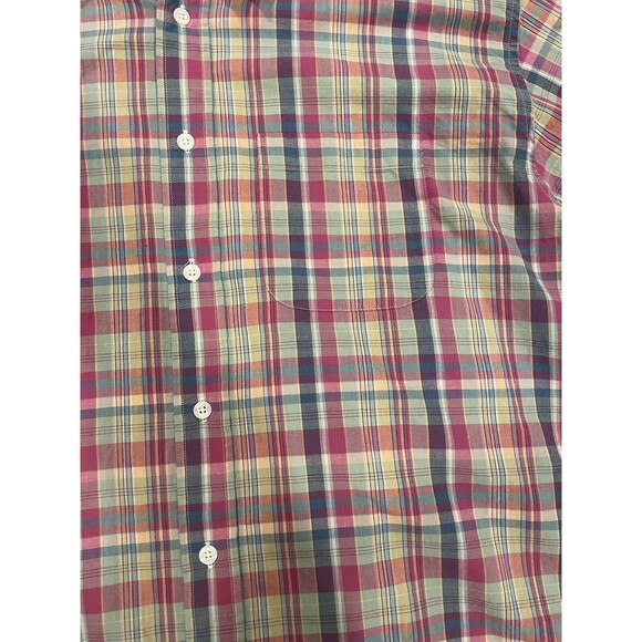 Brooks Brothers Plaid Shirt Mens Sz XL Button Up Long Sleeve Multi Color Red - Picture 2 of 12
